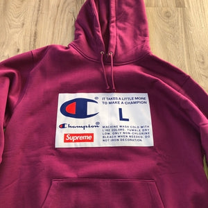 SS19 Supreme X Champion Hoodie – LIVESTRONG4EVER