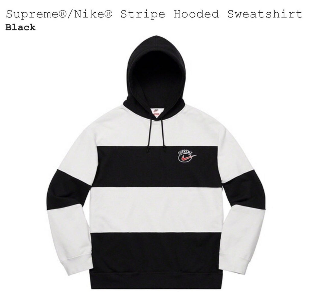Supreme X Nike Striped Hoodie